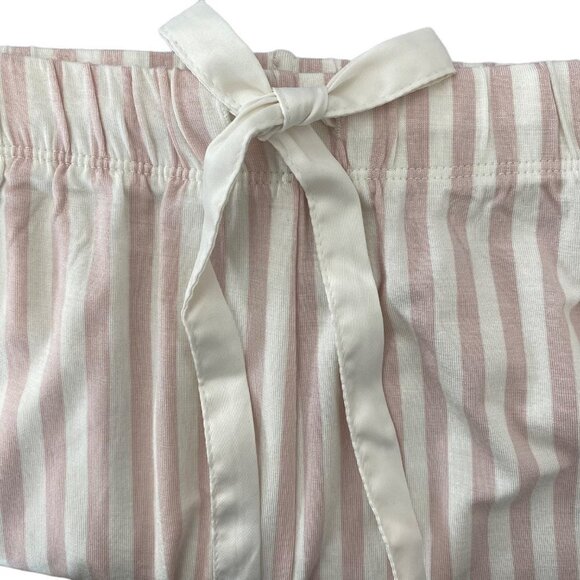 Stars Above Womens Pink & Cream Striped Top and Pants Pajama Set 1X, 2X, 3X - Picture 8 of 12